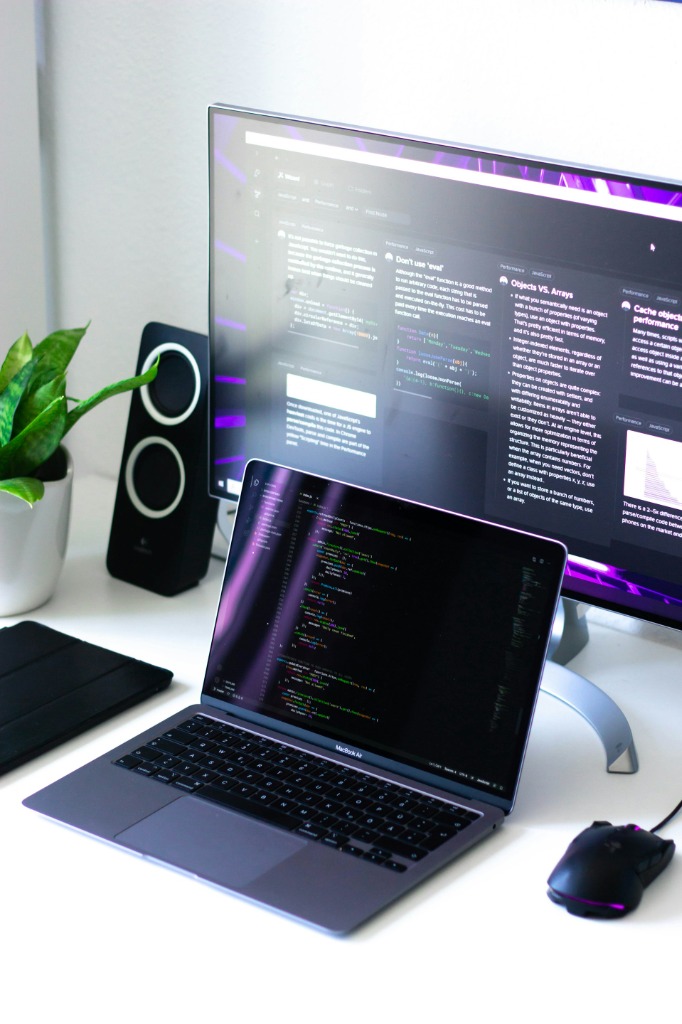 Dark digital architecture background